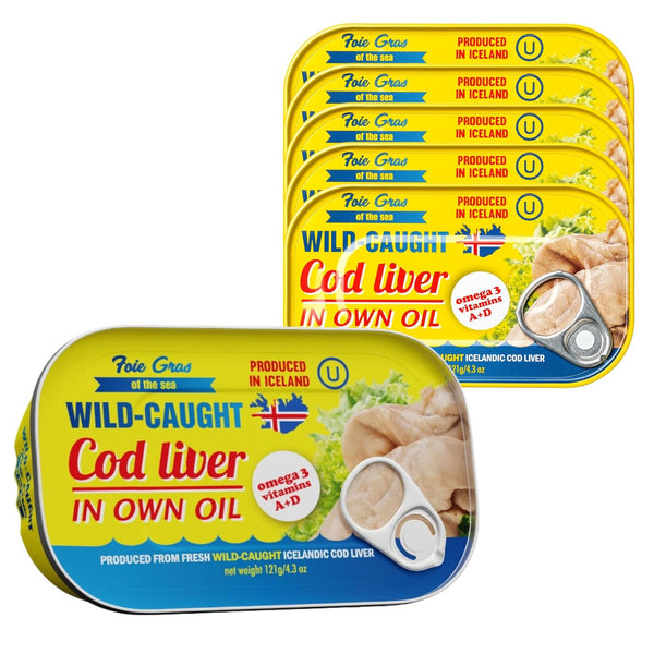 Foie Gras of the Sea Icelandic Cod Liver Wild Caught Canned Cod