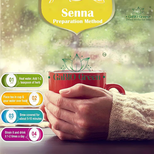 Gabio Green (2oz) Natural Senna Leaves Hoja Sen Dried Herbal Leaves, Senna Raw Leaf, Hoja Sen Cut & Sifted Herbs