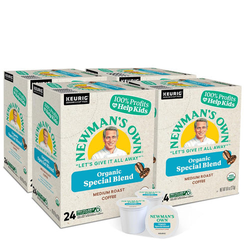 96 Count Newman's Own Organics Special Blend Keurig Single-Serve K-Cup Pods, Medium Roast Coffee
