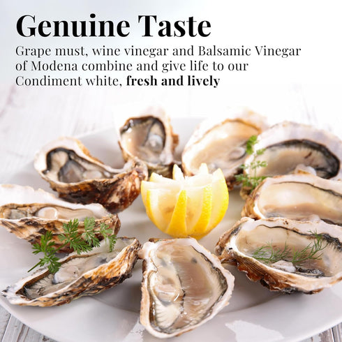 8.45 fl.oz. (250ml), White Balsamic Vinegar of Modena White Condiment with Balsamic Vinegar for Salads, Fish, Meat