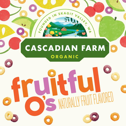 10.2 Oz Cascadian Farm Organic Cereal, Fruitful O's