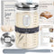VEDALIO Sourdough Jar Wide Mouth, Sourdough Starter Kit Home and Kitchen, Starter Jar,