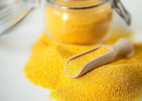 6 Food to Live Yellow Polenta, Pounds - Finely Ground Cornmeal. Product of Italy. Easy to Cook. Creamy, Smooth Texture.