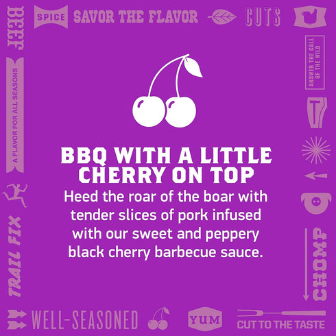 Packed 2.7 (Pack 8) KRAVE All Natural Pork Jerky, Black Cherry BBQ - Protein Snacks Roasted for Maximum Flavor
