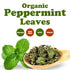 12 Food to Live - Organic Peppermint Leaves, Ounces Dried, Cut & Sifted. Non-GMO. Caffeine-free. Non Irradiated. Good