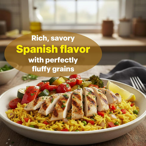8g 6g 8.8 oz Pack 6 Eat Regal Ready to Eat Spanish Style Rice with Tomatoes & Peppers, Protein & Fiber per Pouch