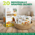 40 Packets Fusion Select Sachets Lemon Ginger Honey Crystals - Crystallized Ginger Tea with Honey - Easy-to-Prepare