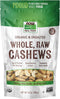 NOW Foods, Certified Organic Cashews, Whole, Raw and Unsalted, Rich Buttery Flavor,