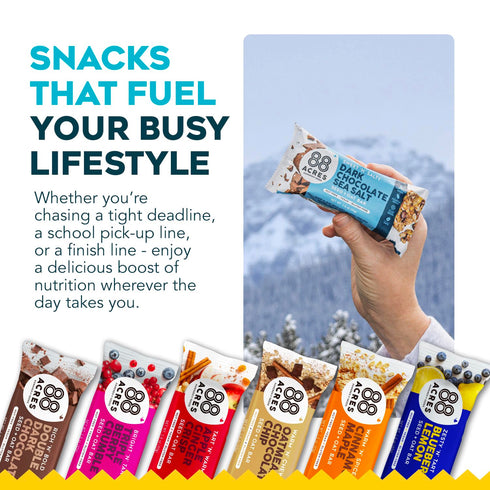 88 Pack, 6 Count, Acres Granola Bars Variety School Safe, Allergen Free Seed & Oat Snack Bar, Gluten & Nut Free, Vegan