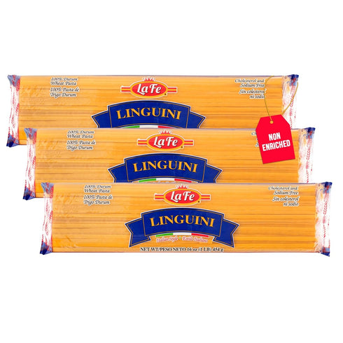 La Fe Linguini Pasta 16oz - 3 Pack - Unenriched Semolina Wheat