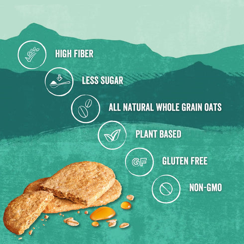 Nairn's Gluten-Free Original Oat Grahams, Healthy Snack, High Fiber, 5.64 oz, No Artificial Colors or Preservatives