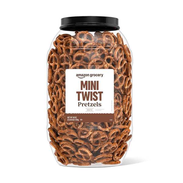 Amazon Grocery, Mini Twist Pretzels, 40 Oz