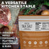30 oz Pretzel Coarse Sea Salt for Soft Pretzels, Heat Resistant Bagel and Soft Pretzel Salt, All Natural for Baking