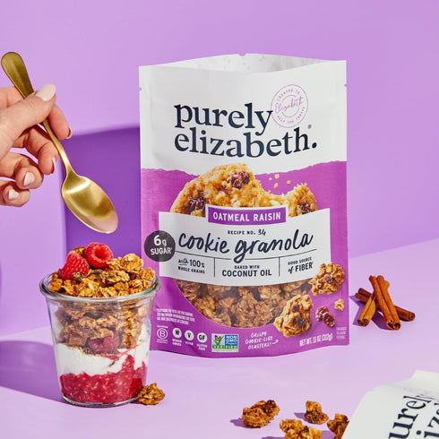 Pack, 11oz (3 Pack) Purely Elizabeth, Cookie Granola, Variety Bags