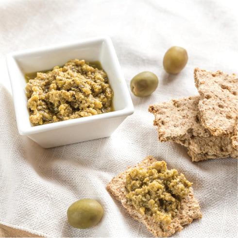 175 ILIADA Green Olive Spread with Green Hot Peppers | Authentic Greek Tapenade with Extra Virgin Olive Oil & Spices |