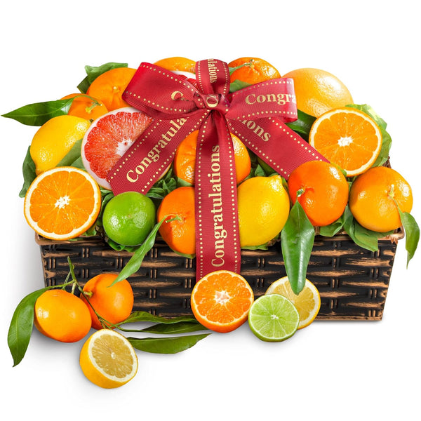 A Gift Inside Congratulations Sweet Sunshine Citrus Fruit Gift Basket