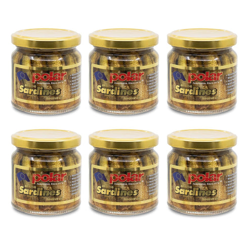 MW Polar Naturally Alder Wood Smoked Brisling Sardines in Olive Oil, 6.5oz