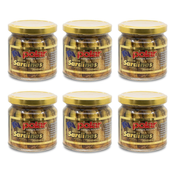 MW Polar Naturally Alder Wood Smoked Brisling Sardines in Olive Oil, 6.5oz