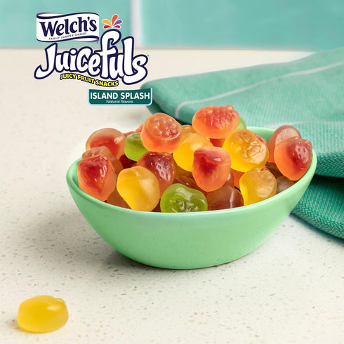 Pack, 1 oz (Pack 14) Welch's Juicefuls Juicy Fruit Snacks, Berry Blast & Island Splash, Fruit Gushers, Bulk Individual
