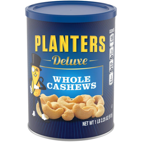 Planters (1 56oz) Salted Mixed Nuts and Whole Cashews Bundle Canister