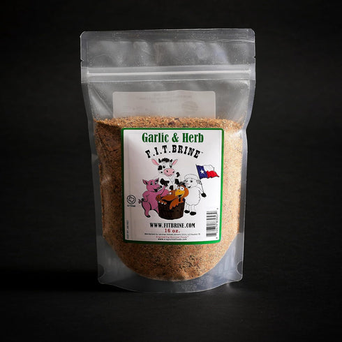 16oz FIT Brine - Flavor Infused Tenderizing Brine - Garlic & Herb, | Meat Tenderizer & Seasoning | Infuses Flavor