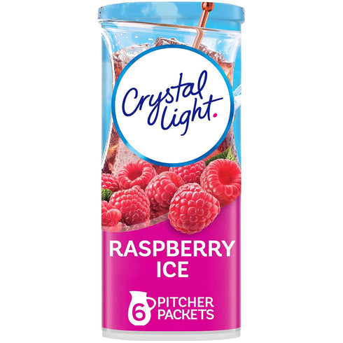 Crystal Light Sugar-Free Raspberry Ice Drink Mix - 6 Pitcher Packets