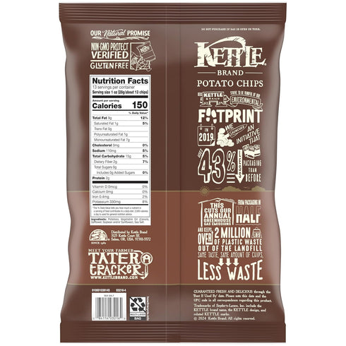 13 Oz Kettle Brand Potato Chips, Sea Salt Kettle Chips, Party Size