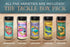 Pack (5 Set) Wildlife Seasonings Tackle Box Bundle Seafood Seasoning Variety for Fish, Grilling & Cooking Flavor
