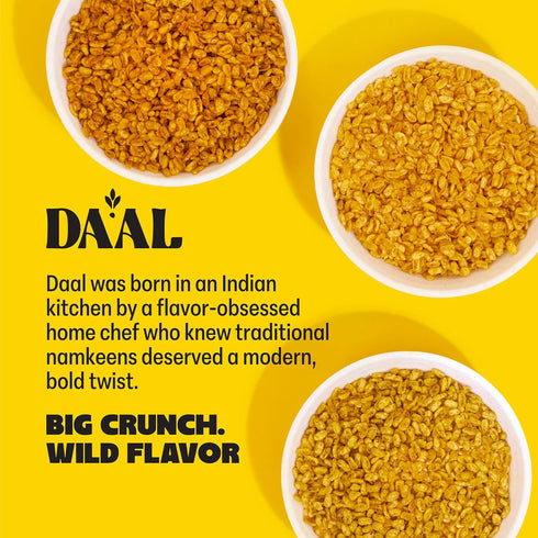 Packed 27g Pack 9 Count Daal Crunchy & Spicy Snacks Healthy Snacks Made from Mung Beans Gluten Free & Nut Free Moong