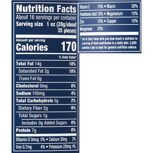 16 Oz (Pack 6) PLANTERS Salted Cocktail Peanuts, Plant-Based Protein, Bold & Savory Party Snacks, Peanut Snack, Jar