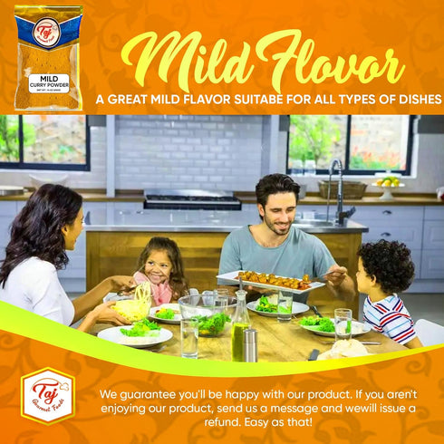 TAJ Gourmet Foods 11-Blend 14-Ounce TAJ Mild Curry Powder Mix