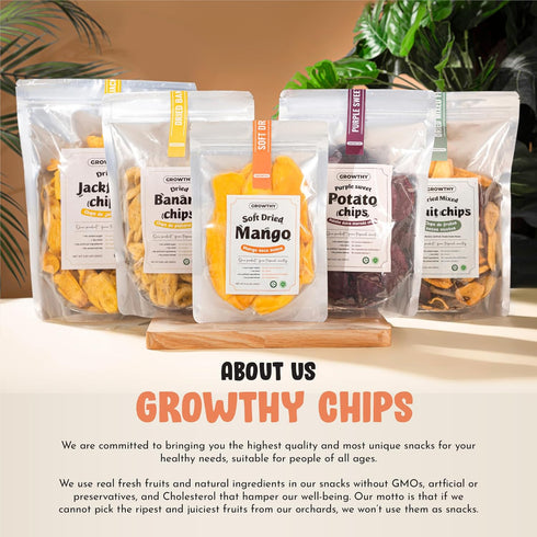 GROWTHY 200Grams, Soft Dried Mango Slices Low Sugar, Soft & Juicy Texture, No Preservatives or Artificial, Healthy Soft