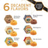 Pack 4 oz. 6 Pack TORTUGA Provenance Rum Cake Variety - - The Perfect Premium Gourmet Gift for Stocking Stuffers, Gift