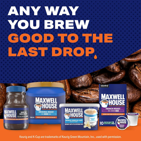 4.3 oz. (Pack 2) Maxwell House International Sugar-Free French Vanilla Instant Coffee Beverage Mix
