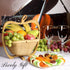 3 1 Gift Basket Dried Fruit by It's Delish in Wooden Apple Basket - Healthy Gourmet Snack Box - Variety Snacks