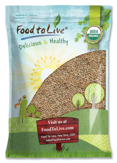 Food to Live Organic Dry Roasted Sunflower Seed Kernels, 8 Pounds Non-GMO,