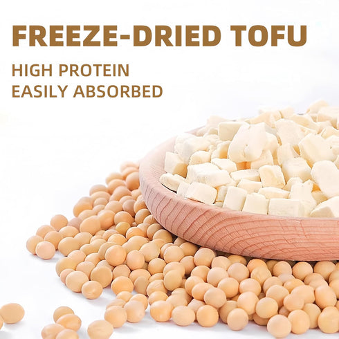LWWTYKSPL 6oz 170g Freeze Dried Tofu Low Sugar, Natural Snack, Keto Friendly, Gluten Free Delicious Tofu