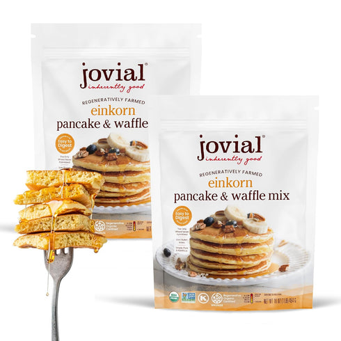 Jovial Organic Einkorn Pancake & Waffle Mix - Pancake Mix, Premium Batter