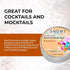Rimming 3oz Snowy River Holiday Gingerbread Flavored Cocktail Sugar - All Natural Sugar for Stunning Drinks, Vibrant