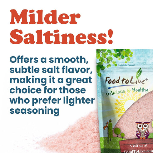 10 Packed Food to Live Himalayan Pink Salt, Pounds Extra Fine Grind, Pure, No Additives, No Preservatives, Vegan