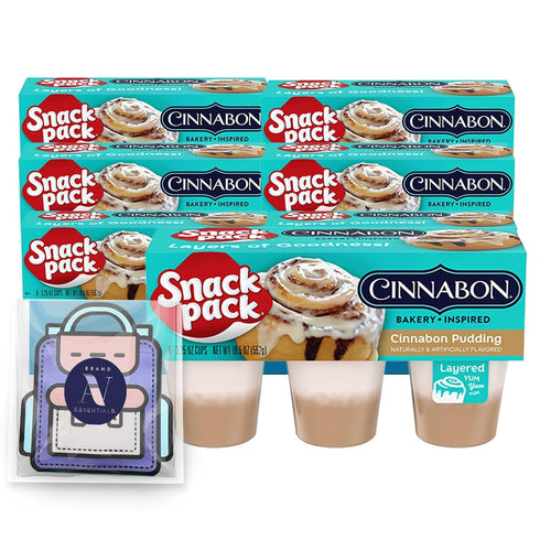 Snack Pack - Lavinia Essentials Bundle: 24-Count of Cinnamon Flavored Pudding, Gluten-free, Kosher On-The-Go