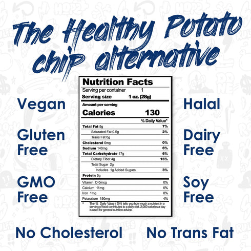 Pack 8 1 oz Snack Festive Sea Salt & Honey BBQ Roasted Chickpea Snacks, Bags Crunchy Protein Garbanzo Beans, Healthy