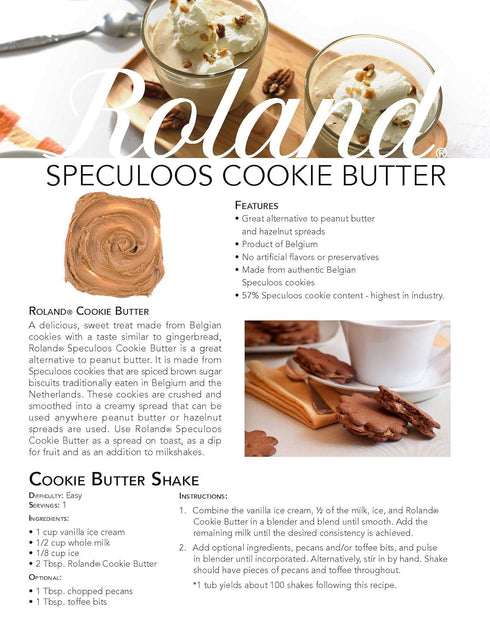 14.1-Ounce Packaging (Pack 2) Roland Foods Speculoos Cookie Butter Spread, Specialty Imported Food, Jar, May Vary