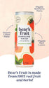 Bear's Fruit Immunity Pack, 100% (12 Oz, Pack 12) Probiotic Sparkling Water w/Gut Health & Benefits, Variety Made