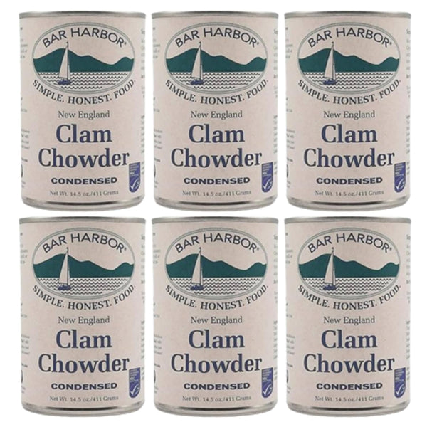 Bar Harbor New England Style Clam Chowder, Condensed, 14.5 oz Classic Creamy Chowder [Pack