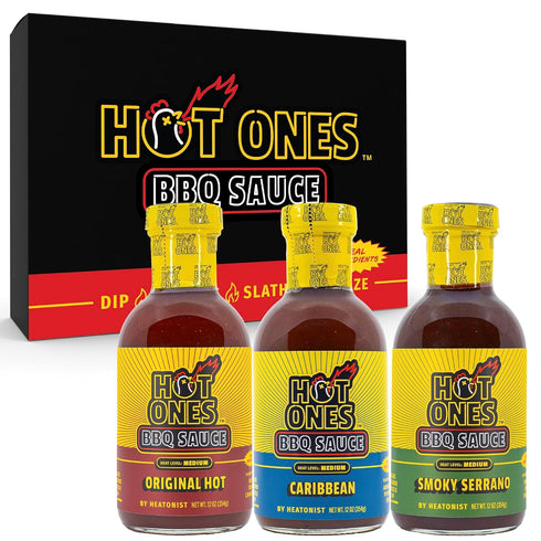 Hot Ones BBQ Sauce Trio - Variety Pack - Gift Set -