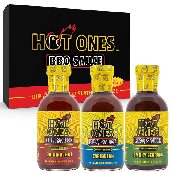 Hot Ones BBQ Sauce Trio - Variety Pack - Gift Set -