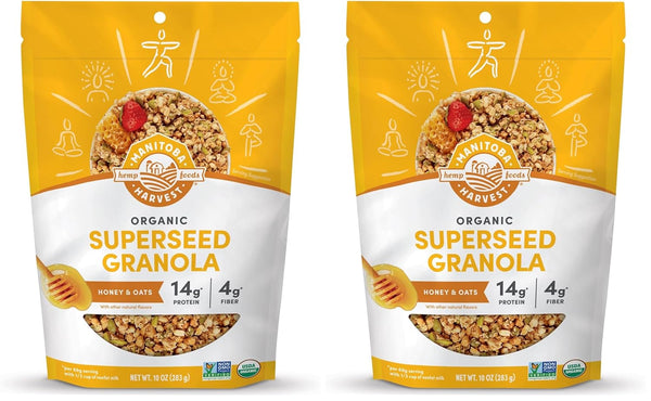 Manitoba Harvest Hemp Yeah Granola, with 10 g of Protein, 3.5 g