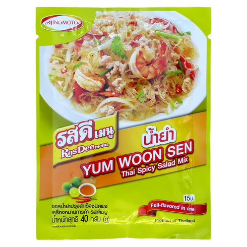 Rosdee Menu Thai Spicy Salad Powder Seasoning - Instant Powder 40g (5 Packs)