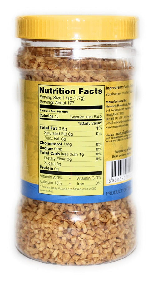 Pack, 7 10.5 2 Maesri Fried Shallot & Fried Garlic Combo Ingredient & Garnish widely used in Asian Cooking, Ounce